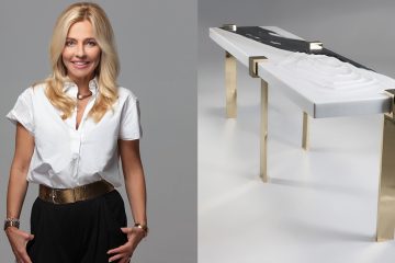 Stéphanie Coutas - Architecte d'intérieur - Banc en marbre blanc et laiton poli - Signatures Singulières - Magazine digital des talents Français