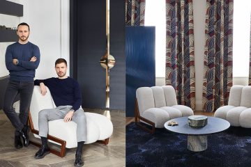 signatures singulières - Humbert & Poyet - Architecte d'intérieur - Nouvelle collection de mobilier - Fauteuil écru - Table en marbre