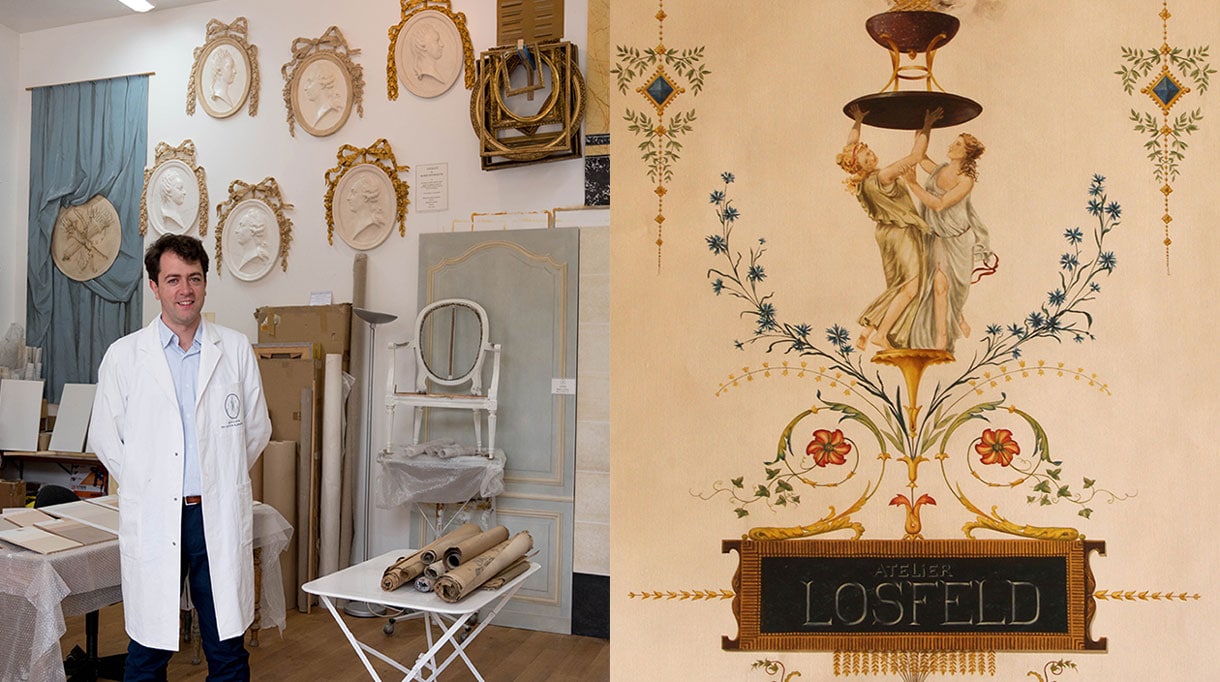 Hugues Losfeld - peintre en décor - restauration et création de décors muraux peints - grotesque et trompe l'oeil - Signatures Singulières - Magazine digital des talents Français