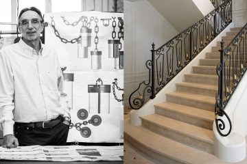 Maison Pouenat - jacques rayet - president maison pouenat - ferronnerie d'art - editeur d'art - escalier en pierre - rampe d'escalier en fer forgé - balmain à Paris - signatures Singulières Magazine - magazine digital des talents français
