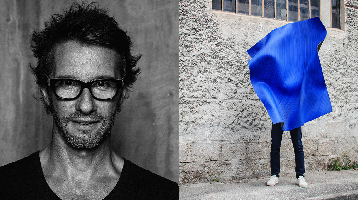 Martin Berger - Artiste plasticien et designer - peinture acrylique monochrome bleue - bleu aquatique - signatures Singulières Magazine - magazine digital des talents français