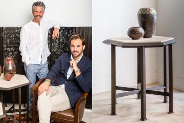 nicolas aubagnac - collection de mobilier de nicolas aubagnac pour la galerie marcilhac - designer - galerie marcilhac - felix -marcilhac - mobilier art déco - gueridon en bronze et travertin - tapis leuleu - fauteuil pierre chareau - paravent jean dunand - vase claudius linossier - signatures Singulières Magazine - magazine digital des talents français