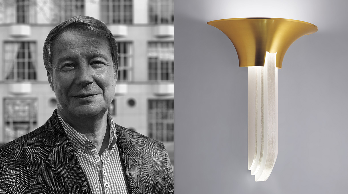 luminaire perzel - applique art déco en bronze et verre depoli - lampe art déco - Olivier Raidt président jean perzel - signatures Singulières Magazine - magazine digital des talents français