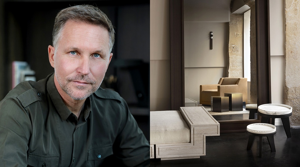 Galerie Stéphane Parmentier - signatures singulieres - le magazine des talents francais - architecte d'interieur - décoration intérieur - travertin - marbre