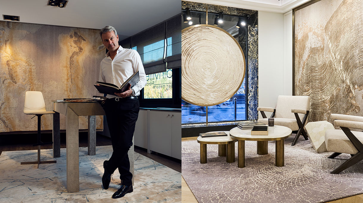 tapis rond contemporain - edition bougainville - signatures singulieres magazine